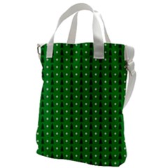 Green Christmas Tree Pattern Background Canvas Messenger Bag by Amaryn4rt