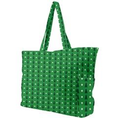 Green Christmas Tree Pattern Background Simple Shoulder Bag by Amaryn4rt