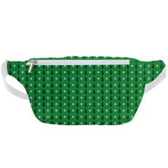 Green Christmas Tree Pattern Background Waist Bag 