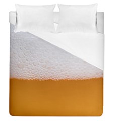 Beer Foam Bubbles Alcohol  Glass Duvet Cover (queen Size) by Amaryn4rt