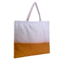 Beer Foam Bubbles Alcohol  Glass Zipper Large Tote Bag View2