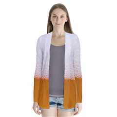 Beer Foam Bubbles Alcohol  Glass Drape Collar Cardigan by Amaryn4rt