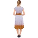 Beer Foam Bubbles Alcohol  Glass Cap Sleeve Front Wrap Midi Dress View2