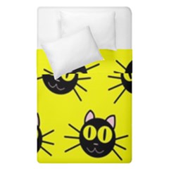 Cats Heads Pattern Design Duvet Cover Double Side (single Size) by Amaryn4rt