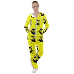 Cats Heads Pattern Design Women s Tracksuit by Amaryn4rt