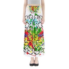 Brain Mind Psychology Idea Hearts Full Length Maxi Skirt by Amaryn4rt