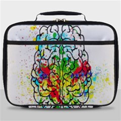 Brain Mind Psychology Idea Hearts Full Print Lunch Bag by Amaryn4rt