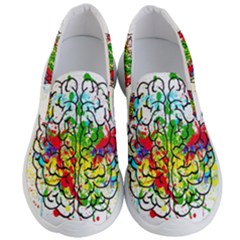 Brain Mind Psychology Idea Hearts Men s Lightweight Slip Ons by Amaryn4rt