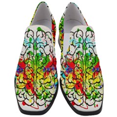 Brain Mind Psychology Idea Hearts Women Slip On Heel Loafers by Amaryn4rt