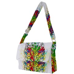 Brain Mind Psychology Idea Hearts Full Print Messenger Bag (l) by Amaryn4rt