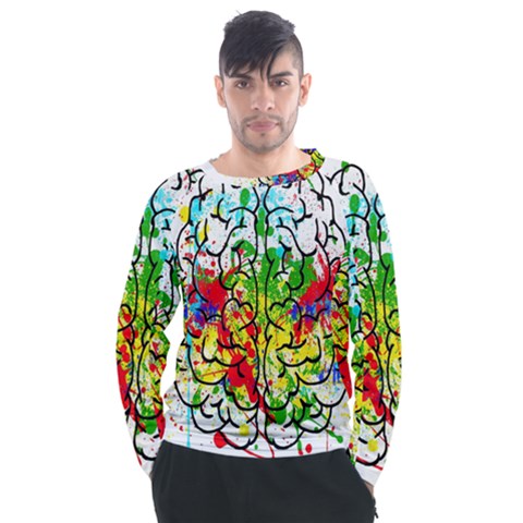 Brain Mind Psychology Idea Hearts Men s Long Sleeve Raglan Tee by Amaryn4rt