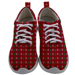 Snowflake Christmas Tree Pattern Mens Athletic Shoes