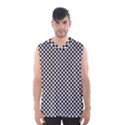 Black And White Checkerboard Background Board Checker Men s Basketball Tank Top View1