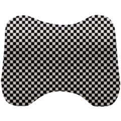 Black And White Checkerboard Background Board Checker Head Support Cushion