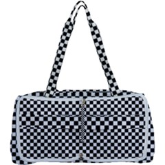 Black And White Checkerboard Background Board Checker Multi Function Bag