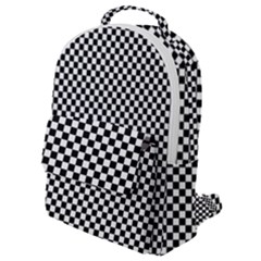 Black And White Checkerboard Background Board Checker Flap Pocket Backpack (small) by Amaryn4rt