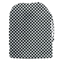 Black And White Checkerboard Background Board Checker Drawstring Pouch (3xl) by Amaryn4rt