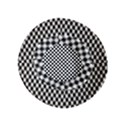 Black And White Checkerboard Background Board Checker Inside Out Bucket Hat (Kids) View3