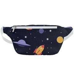 Cosmos Rockets Spaceships Ufos Waist Bag 