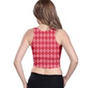 Red Diamonds Racer Back Crop Top View2