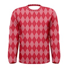 Red Diamonds Men s Long Sleeve Tee