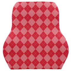 Red Diamonds Car Seat Back Cushion  by ArtsyWishy