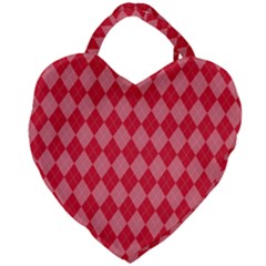 Red Diamonds Giant Heart Shaped Tote