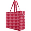 Red Diamonds Canvas Travel Bag View2