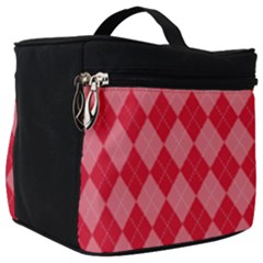 Red Diamonds Make Up Travel Bag (big) by ArtsyWishy