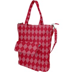 Red Diamonds Shoulder Tote Bag