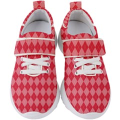 Red Diamonds Kids  Velcro Strap Shoes by ArtsyWishy