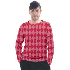 Red Diamonds Men s Long Sleeve Raglan Tee