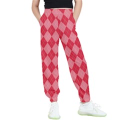 Red Diamonds Kids  Elastic Waist Pants