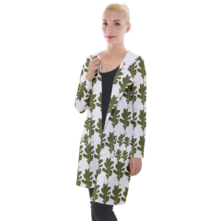 Oak leaves. Hooded Pocket Cardigan