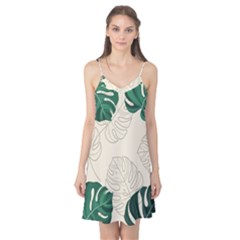 Green Monstera Leaf Illustrations Camis Nightgown