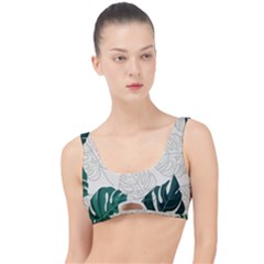 Green Monstera Leaf Illustrations The Little Details Bikini Top