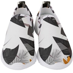 Natural Palm Plant Kids  Slip On Sneakers