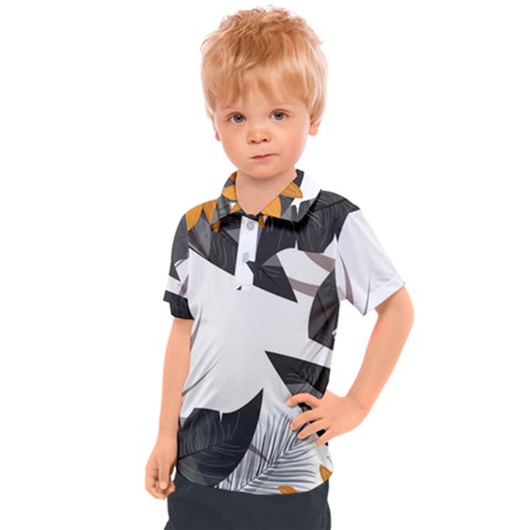 Natural Palm Plant Kids  Polo Tee by Mariart