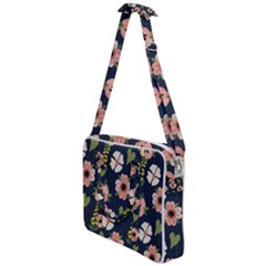 Flower White Grey Pattern Floral Cross Body Office Bag