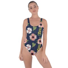 Flower White Grey Pattern Floral Bring Sexy Back Swimsuit