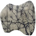 Black And White Botanical Motif Artwork 2 Velour Head Support Cushion View4