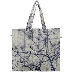 Black And White Botanical Motif Artwork 2 Canvas Travel Bag