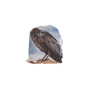 Black Crow Standing At Rock Drawstring Pouch (XS) View1