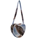 Black Crow Standing At Rock Heart Shoulder Bag View2