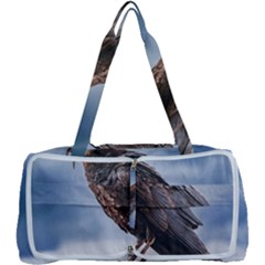 Black Crow Standing At Rock Multi Function Bag by dflcprintsclothing