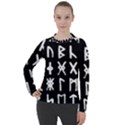 The Anglo Saxon Futhorc Collected Inverted Women s Pique Long Sleeve Tee View1