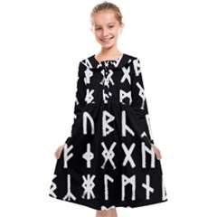 The Anglo Saxon Futhorc Collected Inverted Kids  Midi Sailor Dress by WetdryvacsLair