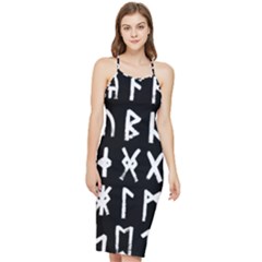 The Anglo Saxon Futhorc Collected Inverted Bodycon Cross Back Summer Dress