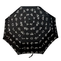 Electrical Symbols Callgraphy Short Run Inverted Folding Umbrellas