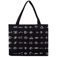 Electrical Symbols Callgraphy Short Run Inverted Mini Tote Bag